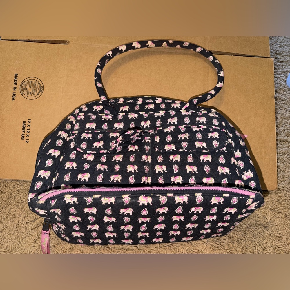 Vera Bradley Pink Elephant Paisley Bag